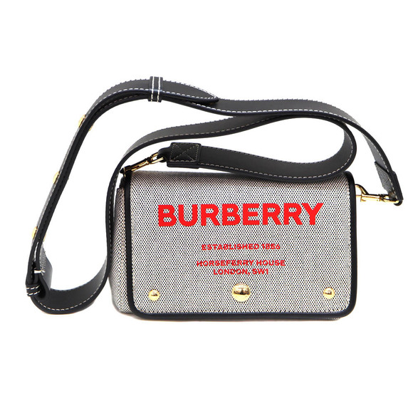 Burberry Handbags - Burberry shoulder bag gray black canvas leather